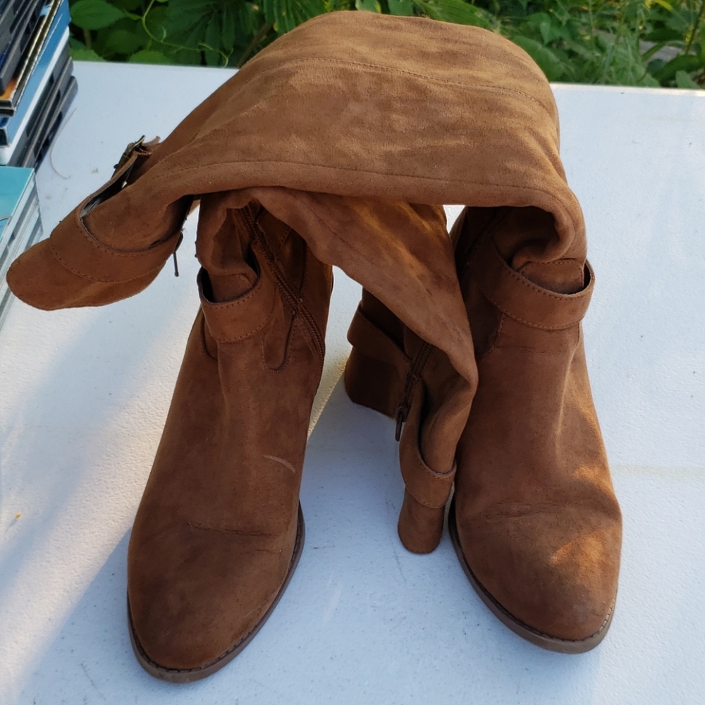 Knee High Suede Boots